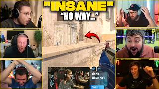 STREAMERS REACT to DONK’S INSANE PLAYS vs FALCONS in the FINALS!