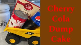 How to make Cherry Cola Dump Cake #dumpcake Easy three ingredient recipe