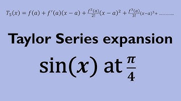 How to Calculate the Taylor Series Polynomial for sin(x) at pi/4