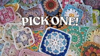 Stop Searching – I Picked 10 Crochet Squares for You!