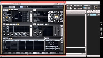 Sonar x3  setting up z3ta2 and staff view editing.