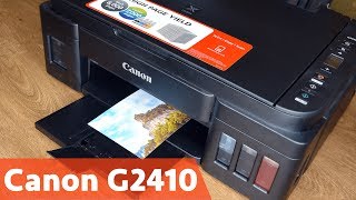 Обзор Canon PIXMA G2410 | Заправка, подключение и тестирование МФУ Обзор Canon PIXMA G2410 | Заправка, подключение и тестирование МФУ