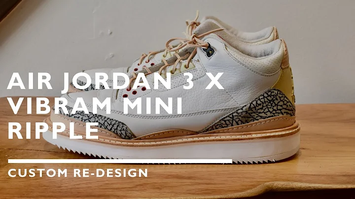 Nike Air Jordan 3 x Vibram Mini Ripple custom re-design