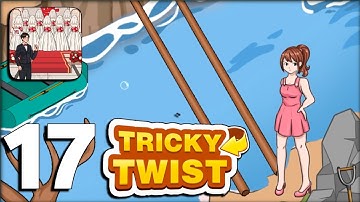 Tricky Twist Level 17 : Help The Girl Cross The River Gameplay Walkthrough Solution