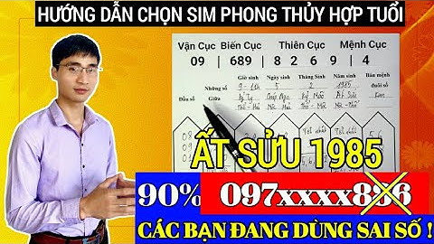 Tuổi sửu 1985 hợp với con số nào