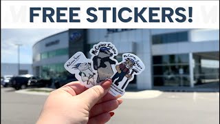 FREE Stickers at McCurley Subaru!