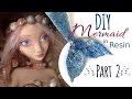 DIY Polymer Clay Mermaid Art Doll - Part 2 of 2 - Doll Mermaid Tail, Hair, &amp; Resin Pond Tutorial