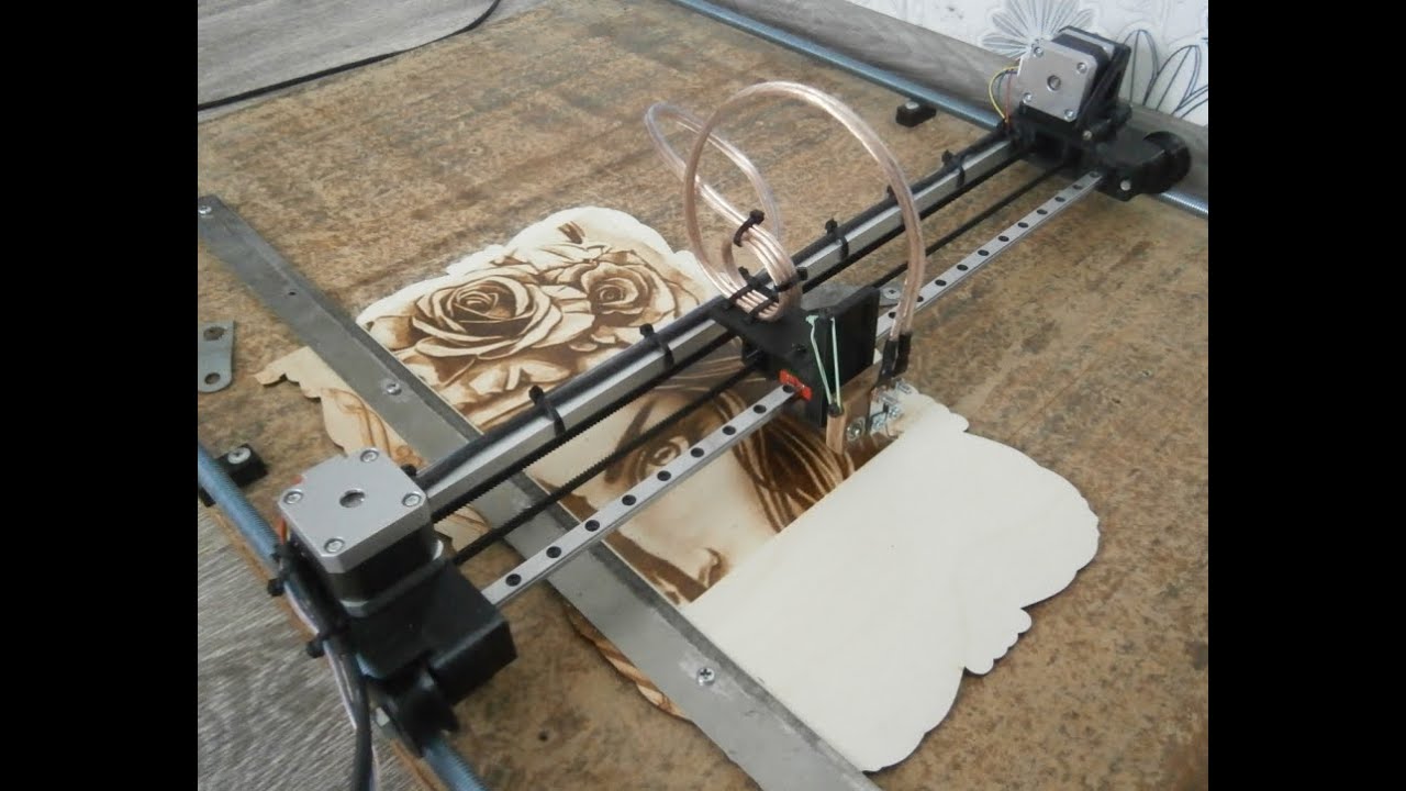 Нихромовый ЧПУ выжигатель на CncAba - YouTube