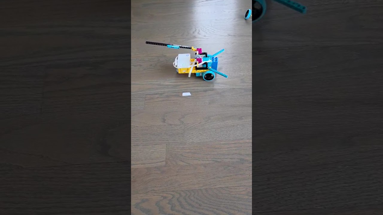 Robot with mission to collect items & break ice cream stick 