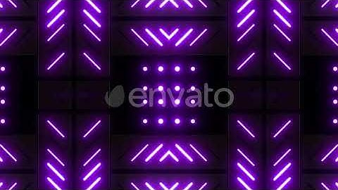 4k Purple Neon Pattern Loops Pack | Motion Graphics - Envato elements