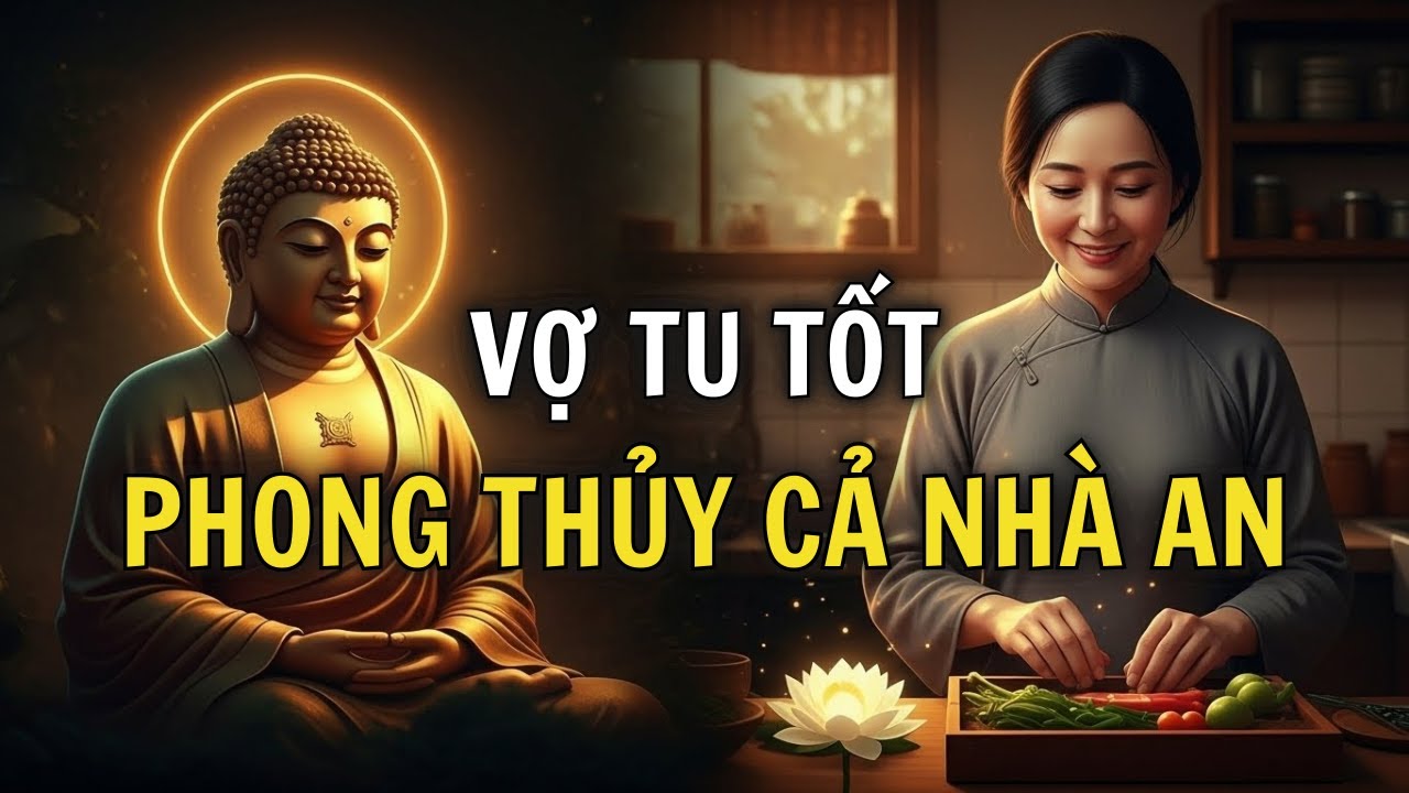 Lời Phật Dạy: Người Vợ Biết Tu Là Phong Thủy Tốt Nhất, Hóa Giải Nghịch Nghiệp, Chồng Con Được Nhờ