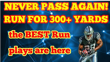 Best RUN Scheme Madden 21 - NEW Run Scheme in Madden 21 is GLITCHY - BEST Run Plays Madden 21💯🔥
