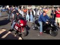 Jet engine powered motorcycle starts up