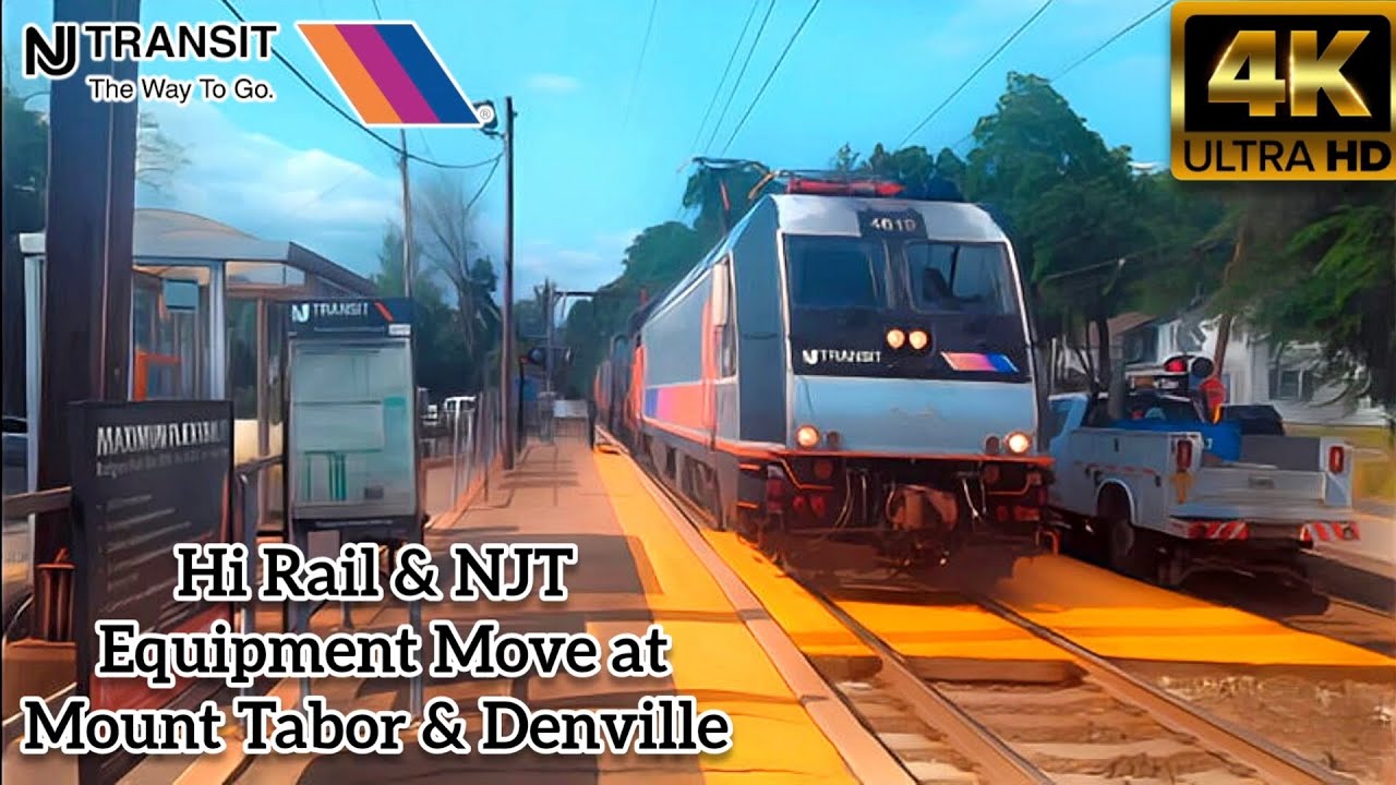 Hi Rail & NJT Equipment Move YD41 at Mount Tabor & Denville (Different