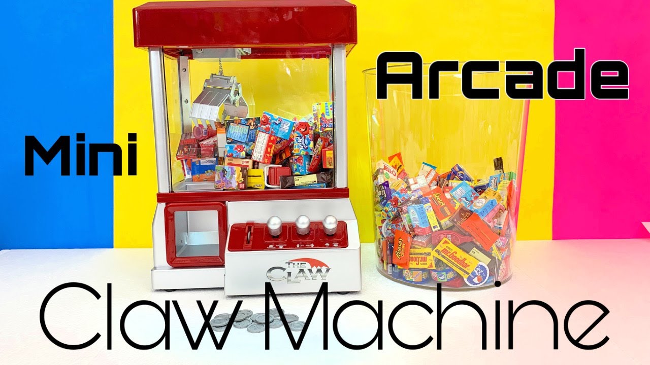 Mini Claw Machine for Kids,Toy Grabber,8 Tiny Stuff prizes,Dinosaur prizes  ClawH