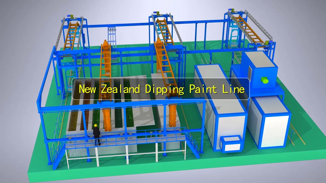 Aluminum products dipping paint line ,automatic dipping system powder