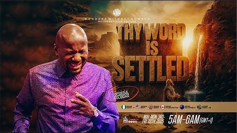 Apostle Suleman LIVE: THY WORD IS SETTLED🔥 || WWN #Day 7- NOVEMBER Edition || 11TH NOV. 2025