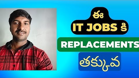 No Replacement IT Jobs ( Telugu) I @LuckyTechzone