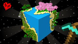 I built the Minecraft Wiki Logo in Hardcore