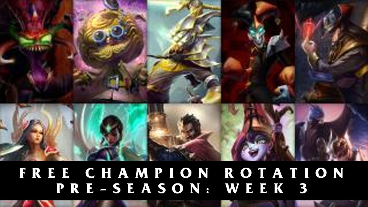 Free League Of Legends Champions Season 4 Pre Season Week 3 Youtube
