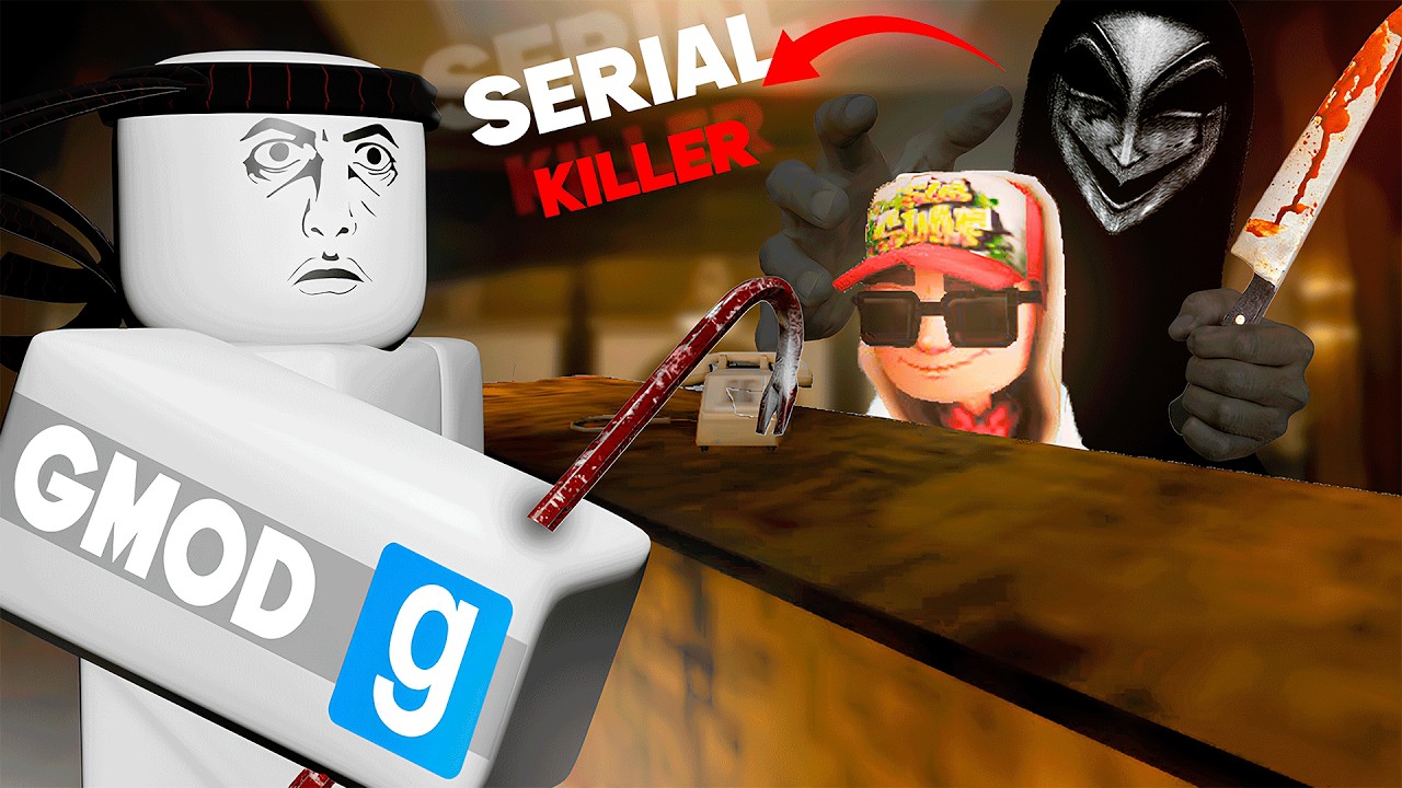 NESSE HOTEL MORAVA UM FANTASMA ASSASINO 💀 | GMOD HORROR MAP (Haunted Hotel)