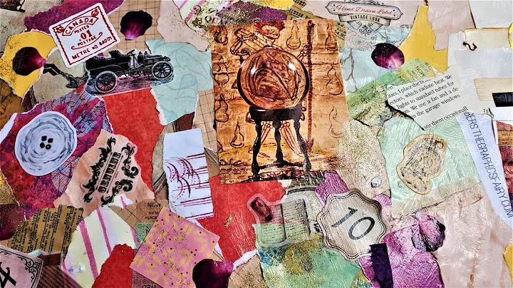 Junk Journal Master Board Roll! DIY Tutorial! Easy project for Junk Journal Scraps! Paper Outpost!