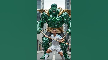 🔥 Ronaldo vs Messi, Neymar & Mbappé: The EPIC Strawberry Hulk Magic Battle 🍓⚡ #messi #ronaldo #hulk