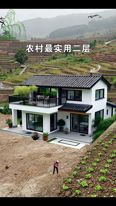 The most practical one-story rural self-built house, villa design, homestead building