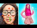 From nerd to popular extreme makeover  amazing beauty hacks  funny situations by crafty hacks