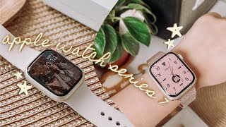  starlight apple watch series 7 unboxing🌟basic setup & accessories 🍎 [Eng/Vietsub]