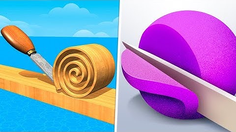 ▶️ASMR Slicing 🆚 Spiral Roll ASMR GAMEPLAY IT52E! All Levels iOS,Android Game Mobile Walkthrough Pro