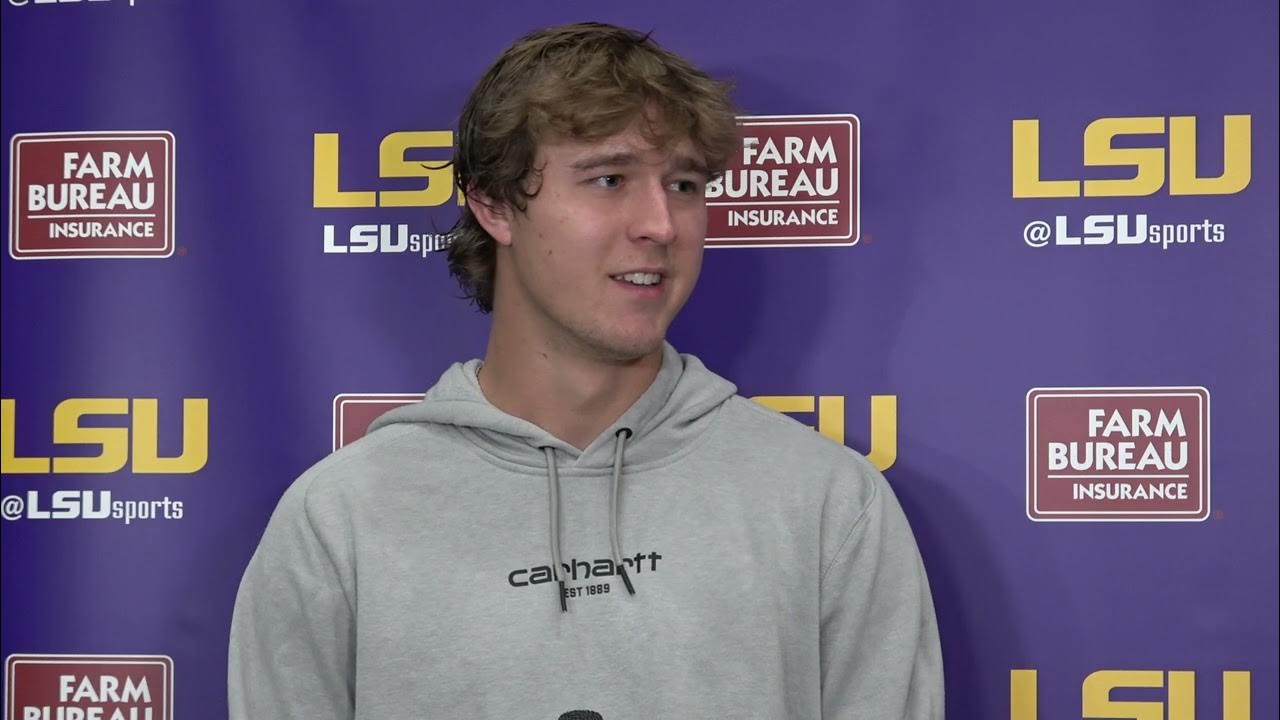 LSU pitcher Griffin Herring interview, Tiger baseball lefthander YouTube