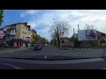 Весенний Ужгород Сакуры На автомобиле по городу Hyperlapse