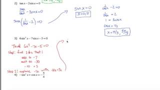 Trig Worksheet Part 1