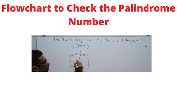 Flowchart to Check Palindrome Number || Flowchart to Check the Given Number is a Palindrome or not