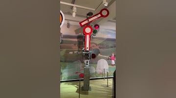 DB Museum Nuremberg Germany. Old Semaphore Signal.