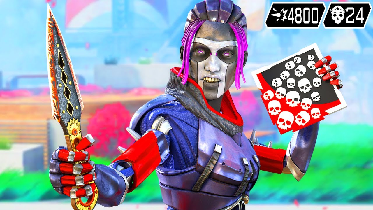 INSANE WRAITH 24 KILLS AND 4800 DAMAGE (Apex Legends Gameplay Season 20 ...