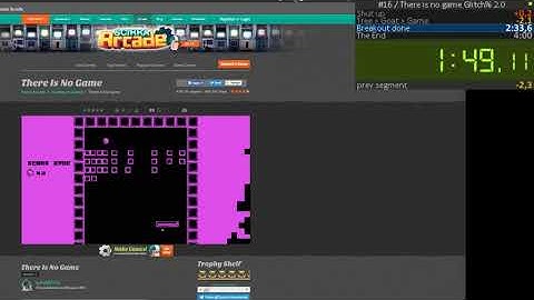 There Is No Game WEB Glitch% Speedrun in 3:46.38 [PB]