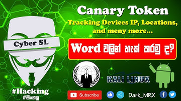 [Sinhala] Tracking Devices using Canarytoken Best way #cybersl