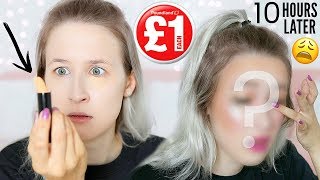 I TRIED £1 MAKEUP FOR A DAY! Testing POUNDLAND Makeup | Sophie Louise