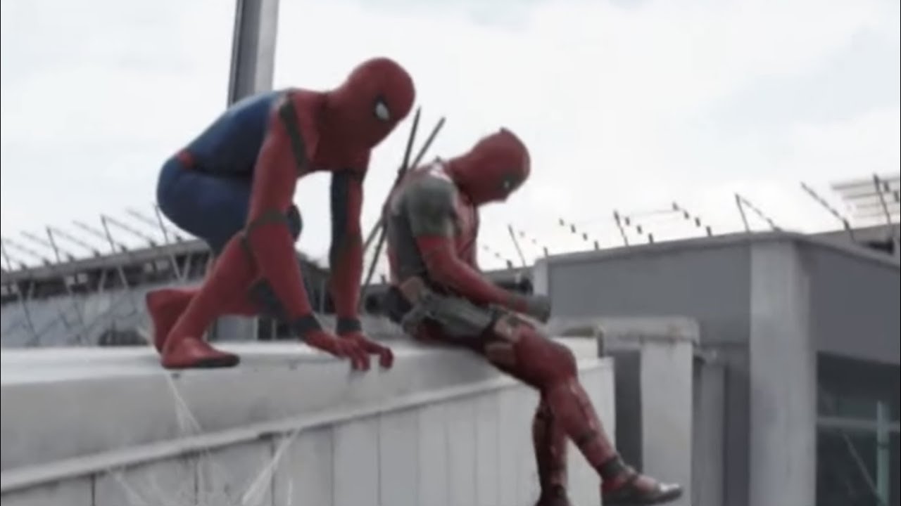 Deadpool and Spider Man Civil War