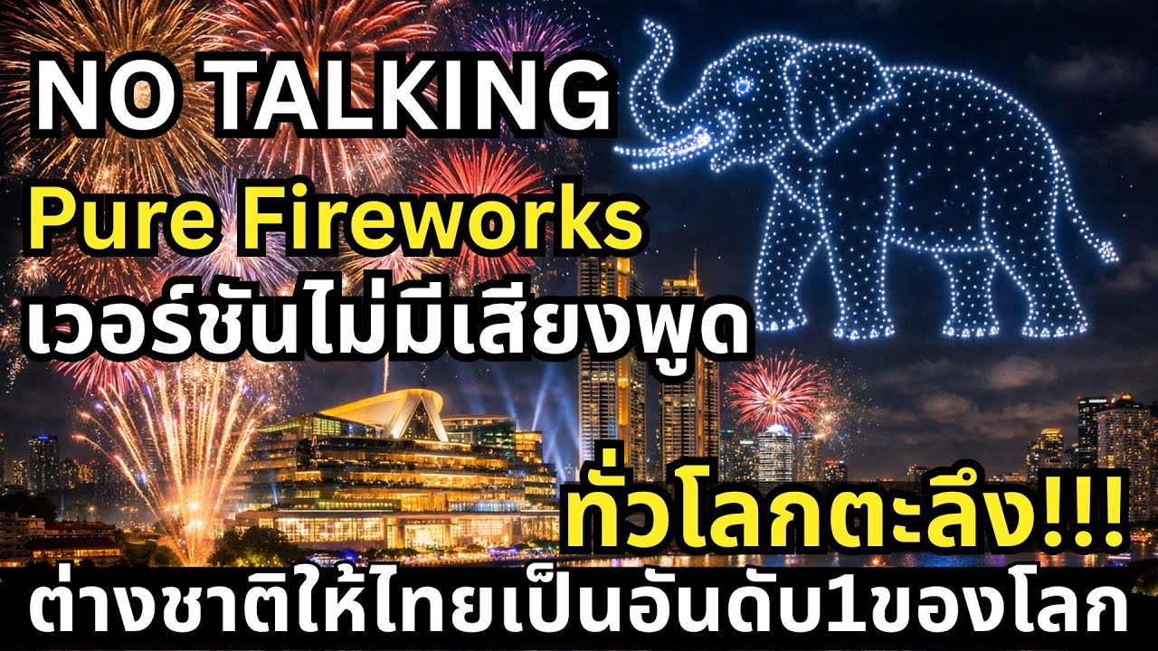 ไทยผงาดเบอร์ 1..Bangkok Countdown 2026: พลุปีใหม่กรุงเทพฯ 22 นาทีเต็ม [No Talking / Pure Sound] 🎇✨