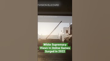 Exposure to white supremacist ideologies in #online #games surged in 2022. #short