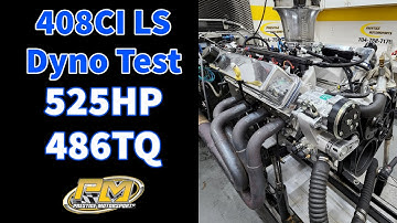 525HP 408ci LS for 1951 Willys Project at 427 Garage Dyno Testing at Prestige Motorsports