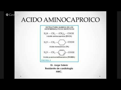 Vídeo: Ácido Aminocaproico: Instrucciones, Aplicación, Contraindicaciones