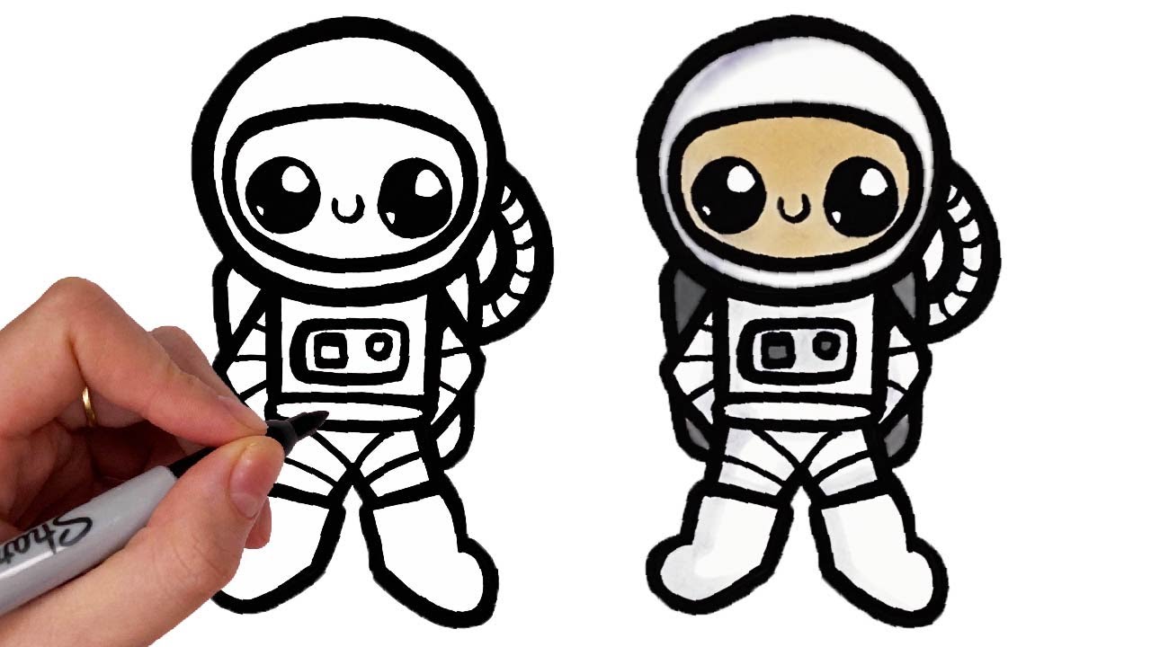 Comment Dessiner Un Astronaute Mignon Kawaii Youtube Comment Dessiner Un Astronaute Mignon Kawaii Youtube