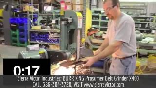Sierra Victor Machinery: BURR KING 2" x 48" Prosumer Belt Grinder X400