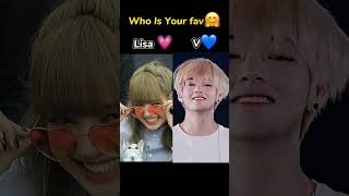 Lisa💗and V💙 Cute Video 🐼u fav 🤗 #edit #kpop #shorts #viral #lisa #taehyung