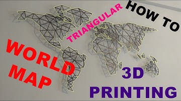 How to create the world map using a 3d printer!!!