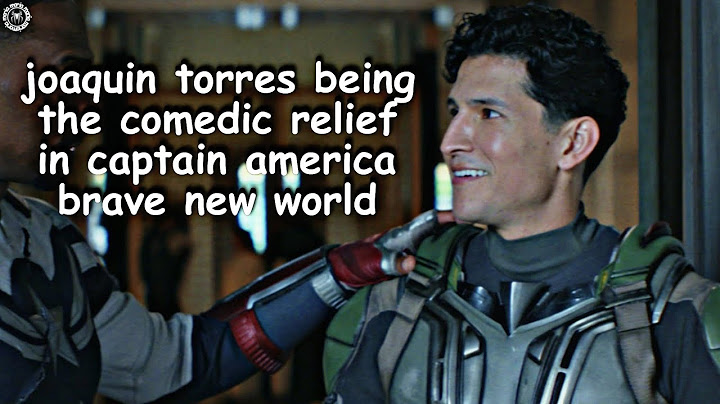 joaquin torres being the comedic relief in captain america brave new world